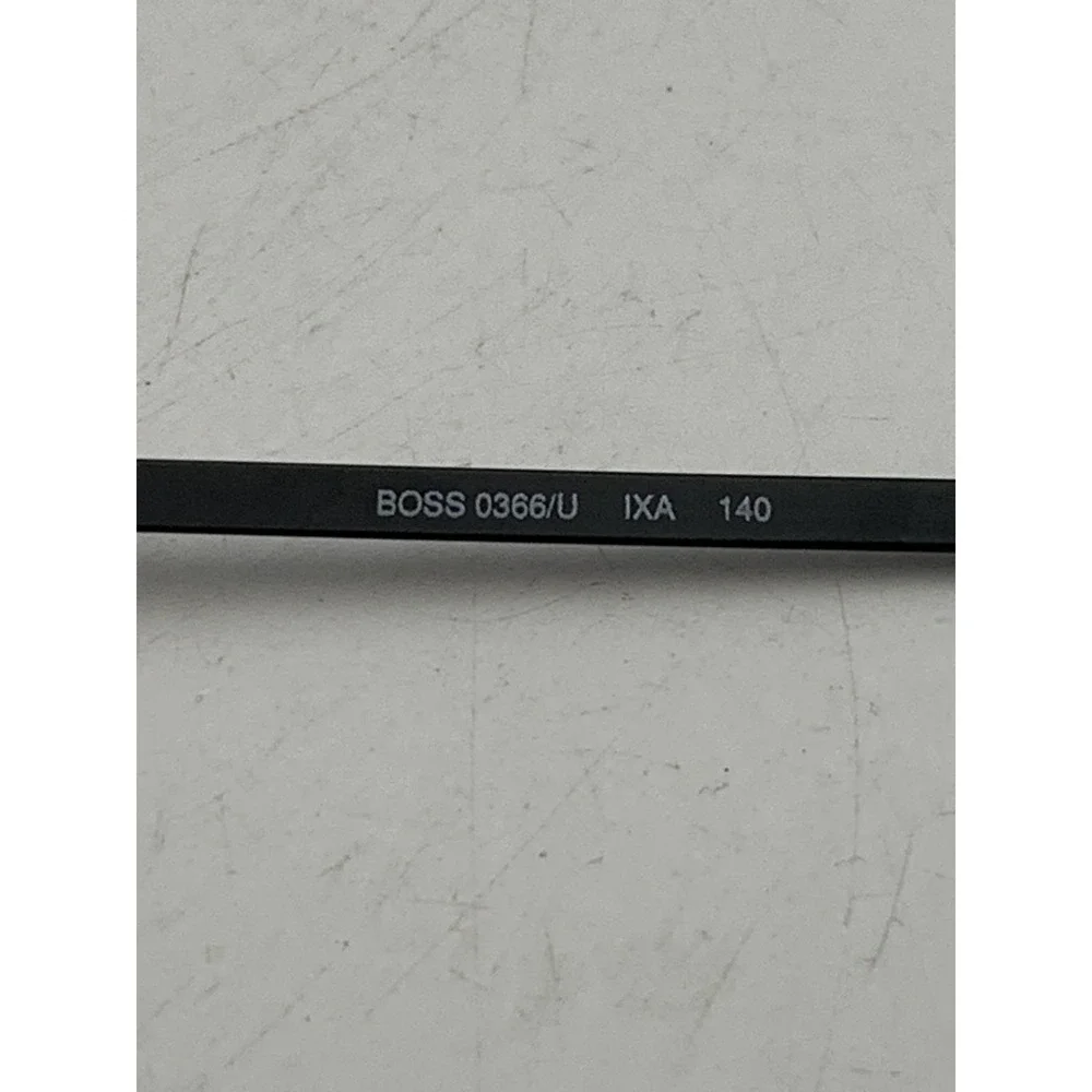 Boss Eyeglasses BOSS 0366/U IXA 54-19 140 Black Rectangle Half Rim Mens Frame
